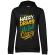 Hoodie dama cu gluga be happy negru