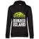 Hoodie dama cu gluga burger island negru