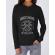Hoodie dama cu gluga gangstas paradise negru