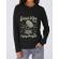 Hoodie dama cu gluga good vibe only negru