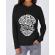 Hoodie dama cu gluga open your mind negru
