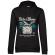 Hoodie dama cu gluga ride the waves negru