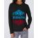 Hoodie dama cu gluga welcome to hawkins negru