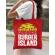 Sacosa din panza burger island rosu