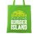 Sacosa din panza burger island verde mar