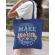 Sacosa din panza make yourself a priority albastru regal