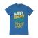 Tricou adler barbat be happy albastru azuriu