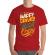 Tricou adler barbat be happy rosu