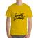 Tricou adler barbat quality not quantity galben