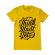 Tricou adler barbat think it galben