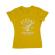 Tricou adler dama be strong and courageous galben