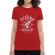 Tricou adler dama be strong and courageous rosu