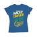 Tricou adler dama be happy albastru azuriu