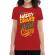 Tricou adler dama be happy rosu