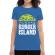 Tricou adler dama burger island albastru azuriu