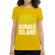 Tricou adler dama burger island galben