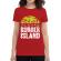 Tricou adler dama burger island rosu