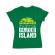 Tricou adler dama burger island verde mediu