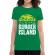 Tricou adler dama burger island verde mediu