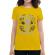 Tricou adler dama good vibe only galben