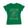 Tricou adler dama life is like riding a bicycle verde mediu