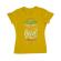 Tricou adler dama make people feel good galben