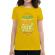 Tricou adler dama make people feel good galben