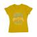 Tricou adler dama make yourself a priority galben