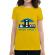 Tricou adler dama never forget galben