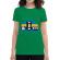 Tricou adler dama never forget verde mediu