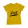 Tricou adler dama quality not quantity galben
