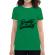 Tricou adler dama quality not quantity verde mediu