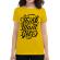 Tricou adler dama think it galben