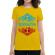 Tricou adler dama welcome to hawkins galben