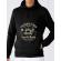 Hoodie barbat cu gluga premium denim negru