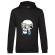 Hoodie barbat cu gluga skull holiday negru