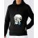Hoodie barbat cu gluga skull holiday negru