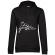 Hoodie dama cu gluga camp flag negru