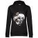 Hoodie dama cu gluga coffee addict negru