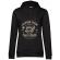 Hoodie dama cu gluga premium denim negru