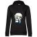 Hoodie dama cu gluga skull holiday negru
