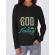 Hoodie dama cu gluga thank god its friday negru