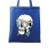 Sacosa din panza skull holiday albastru regal