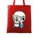 Sacosa din panza skull holiday rosu