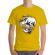 Tricou adler barbat coffee addict galben