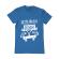 Tricou adler barbat lets go an adventure albastru azuriu