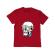Tricou adler copil skull holiday rosu