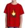 Tricou adler copil skullfire rosu