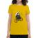 Tricou adler dama back to boo galben