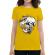 Tricou adler dama coffee addict galben